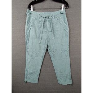 Sundance Teal Lace Capris
